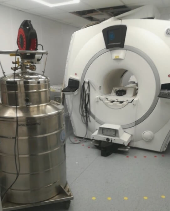 Liquid Helium Supply for MRI Systems